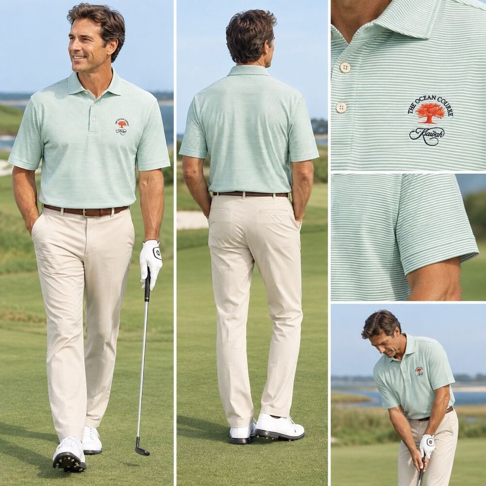Peter Millar Summer Comfort Golf Polo Kiawah The Ocean Course XL